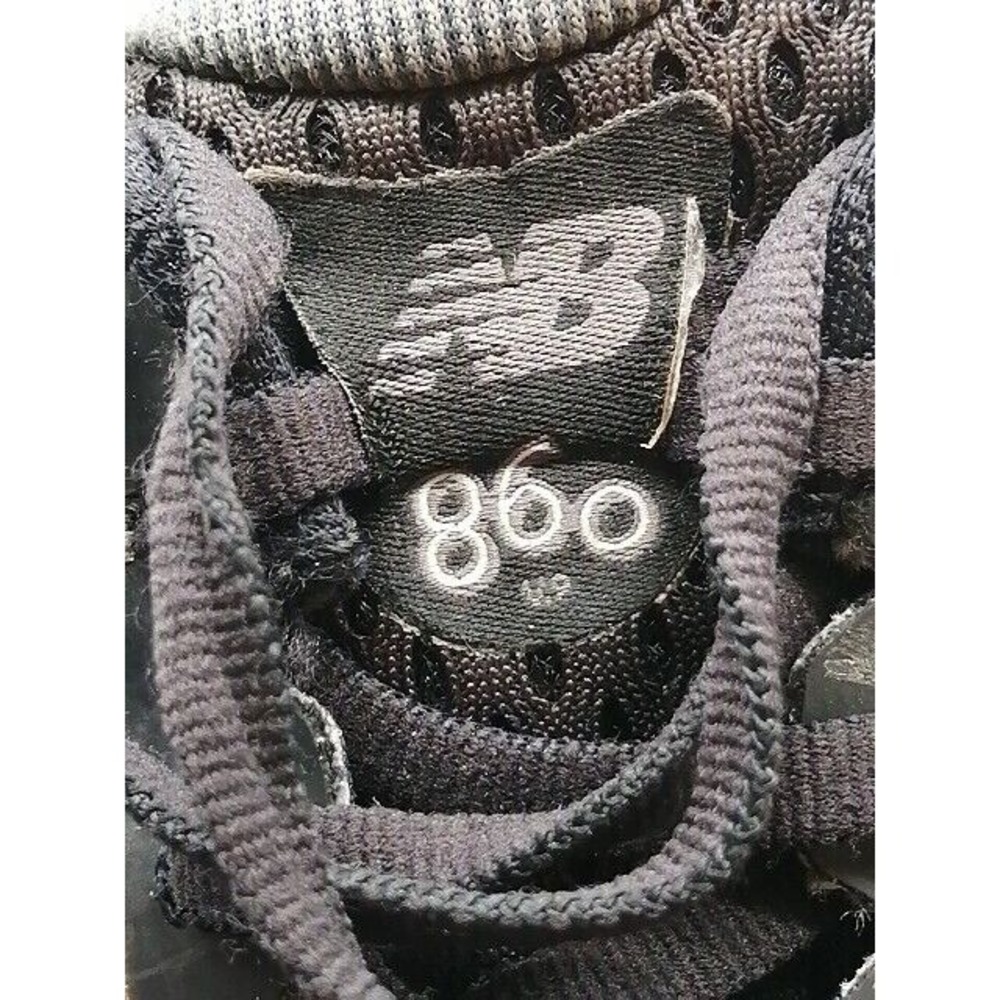 New Balance Shoes Sneaker Womens NB 860 Black 9 Lace Up Athletic Running Comfort - Picture 9 of 9